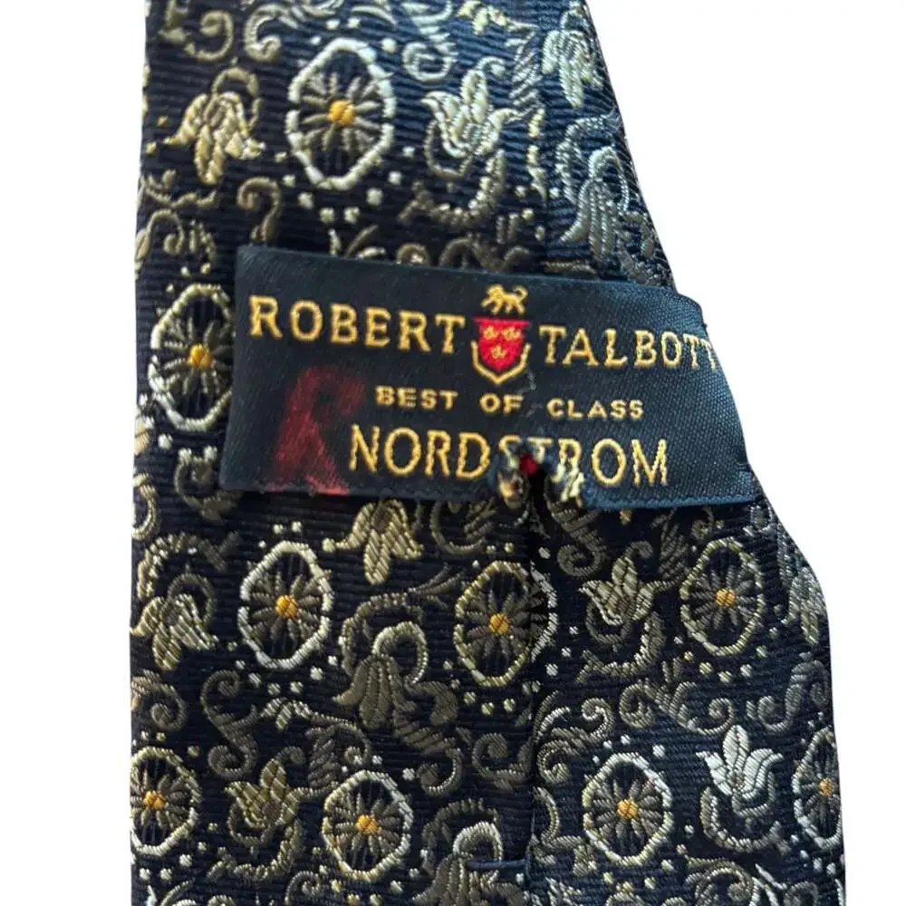 Robert Talbott Best of Class Vintage Silk Tie Navy Floral Medallion Nordstrom